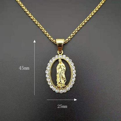 Collier chance et bonheur Marie mère de Jésus