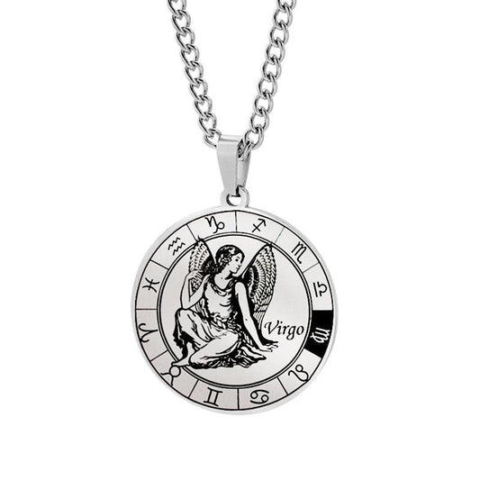 Collier Porte-bonheur Vierge signe du zodiaque astrologie