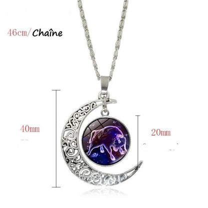 Pendentif porte-bonheur Verseau astrologie protection planètes