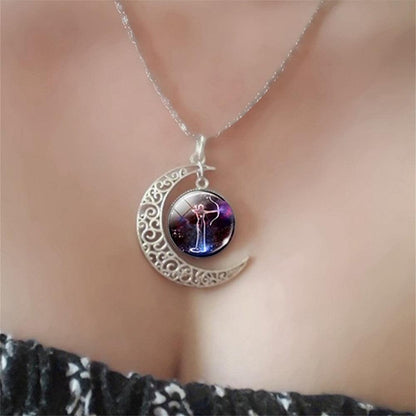 Pendentif porte-bonheur zodiaque Verseau astrologie