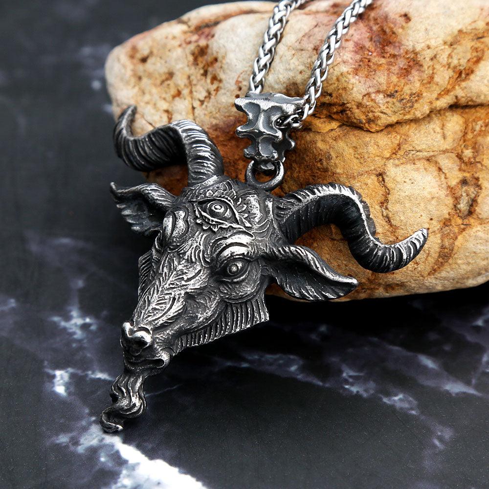Collier talisman Baphomet