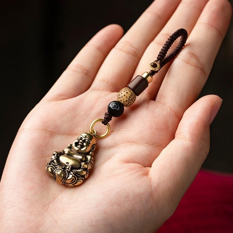 Porte-clé talisman de protection Bouddha