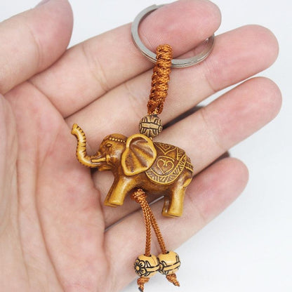Porte-clé éléphant porte-bonheur animal totem