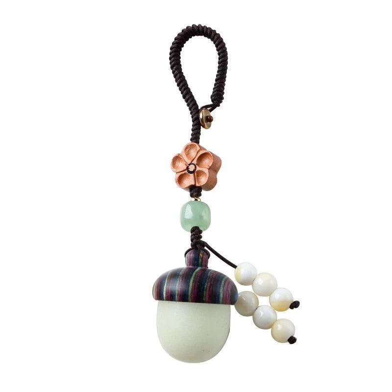 Porte-clé porte-bonheur gland