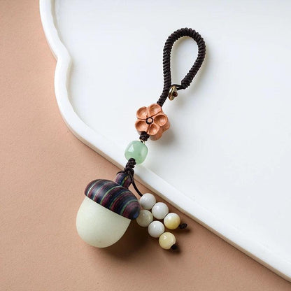 Porte-clé porte-bonheur gland