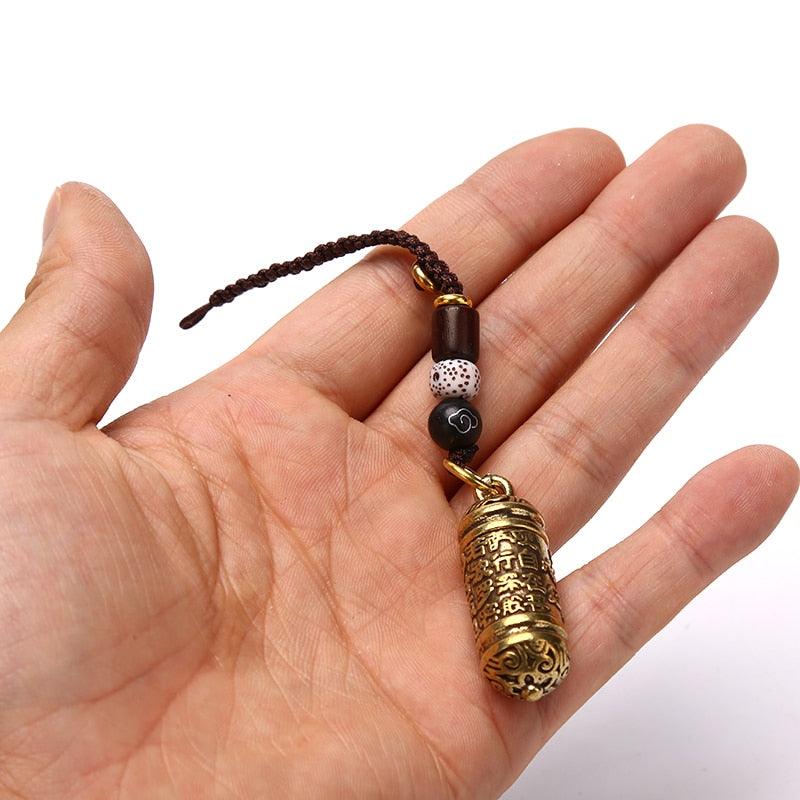 Porte-clé porte-bonheur tibétain bouddha