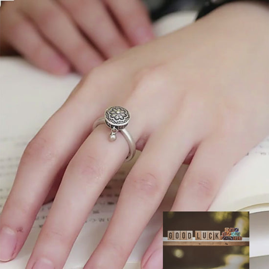 Bague argent tibétain